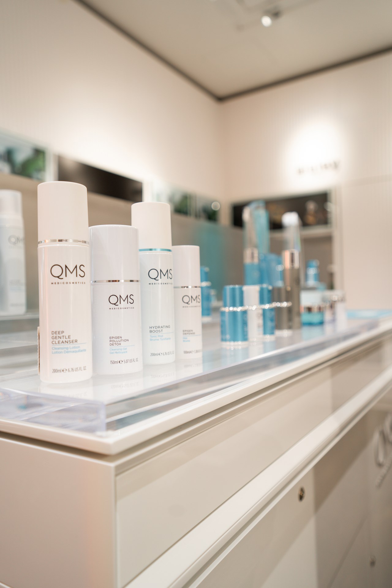 Clear edge for cosmetics brand QMS